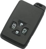 Atsarginis raktelio korpusas + neišpjautas atsarginis raktas, suderinamas su „Toyota Alphard“, „Estima“ ir „Vellfire“ modeliais, 4 mygtukų „Smart Keyless Entry“ nuotolinio valdymo pultas, juodos spalvos raktelio korpusas, PG434B