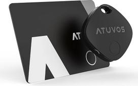 ATUVOS Smart Air Tag ir piniginės sekimo kortelė, veikia su "Apple Find My" (tik "iOS"), "Bluetooth" daiktų ieškiklis automobilio raktams, krepšiams, bagažui, lagaminui, 2 pakuotės