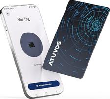 ATUVOS naujoji „Dual System Air Tag Card Pro“ kortelė, skirta „Android“ ir „iOS“ įrenginiams, įkraunama piniginės sekimo kortelė, suderinama su „Google Find My Device“ arba „Apple Where is?“ programėlėmis, daiktų ieškiklis, plona – 1,6 mm, 1 vnt. pakuotėj