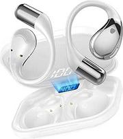 Atviros ausinės "Bluetooth 6.0" su HD mikrofonu, belaidės "Bluetooth HiFi Stereo" ausinės su ausų kabliukais, 40H atkūrimo laikas, "Bluetooth" ausinės su LED ekranu, IP7 vandeniui atsparios ausinės sportui