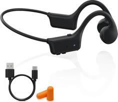 Atvirų ausų ausinės, „Bluetooth“ sportinės ausinės, „Bone Sound“ ausinės, belaidės „Bluetooth 5.3“ su mikrofonu, IP55 atsparumas vandeniui ir dulkėms, sportinės ausinės, skirtos treniruotėms, bėgimui, vairavimui ir dviračių sportui
