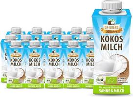 Aukščiausios kokybės ekologiškas kokosų pienas, 16 x 200 ml