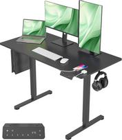 Aukščio reguliuojamas stalas su USB-A/C įkrovimo prievadu, 120 x 60 cm, elektra reguliuojamas stalas, ergonomiškas stovimojo darbo stalas, stalas, stovimojo darbo stalas, reguliuojamas kompiuterinis stalas, stovimojo darbo stalas | su USB-A/C, Elektra reg
