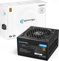 Auksinės serijos 1000 W maitinimo šaltinis - "80 Plus Gold" - suderinamas su ATX 3.1 ir PCIe 5.1 jungtimis - visiškai modulinis ir mažai triukšmo - japoniškas 105 °C kondensatorius - skirtas žaidimų kompiuteriams - aktyvusis PFC - aukščiausios kokybės 16A