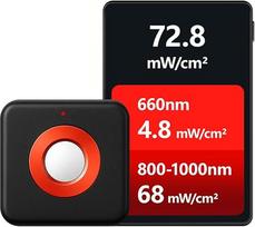 Aukšto tikslumo LED fototerapijos šviesos matuoklis – tiksliai matuoja 660 nm raudonosios šviesos ir 850 nm artimosios infraraudonosios (NIR) spinduliuotės intensyvumą