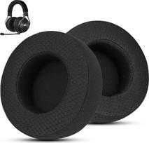 Aukštos kokybės "Corsair Virtuoso" ausų įdėklai - itin gerai kvėpuojanti medžiaga, suderinama su "Virtuoso RGB Wireless/SE/XT" (juoda)