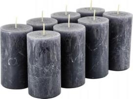 Aukštos kokybės ir rustikalios stulpinės žvakės – „SafeCandle“ – vaško žvakės / rustikalios žvakės / Advento žvakės Kalėdoms