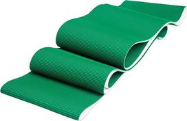 Aukštos kokybės, 4 mm storio, žalia pramoninė PVC konvejerio juosta (1100 x 220 mm) – galingas prekių transportavimo sprendimas ir patikimas medžiagų tvarkymas.