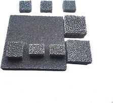 Aukštos temperatūros cirkonio oksido putų keramikinis filtras – akytas silicio karbido liejimo filtras, 1 vnt. (80 mm x 15 mm)