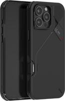Aulumu A16 Atsparus smūgiams "iPhone 16 Pro Max", atnaujintas kameros valdymas, tikras aušinimas, aliuminio lydinio kameros rėmelis, daugiasluoksnė kompozitinė apsauga, juodas