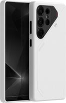 Aulumu S25 Ultra Galaxy Vegan Leather Magnetinis dėklas | Suderinamas su MagSafe | Pasyvaus aušinimo Samsung Galaxy S25 Ultra dėklas - Baltas