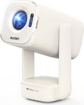 Aurzen D1 oro išmanusis projektorius su "Netflix", "Dolby Audio", lauko projektorius 1080P su HDR10 ir 4K palaikymu, mini nešiojamasis projektorius su USB-C PD, TOF automatiniu fokusavimu, trapecijos korekcija, "WiFi" ir "Blood
