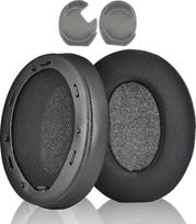 Aušinamieji geliniai ausinių pagalvėlių pakaitalai, skirti „Sony WH-1000XM3“ (WH1000XM3) ausines dengiančioms ausinėms, su didelio tankio triukšmo izoliacijos putomis, ypač storos, juodos spalvos
