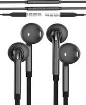 Ausinės su 3,5 mm laidu, suderinamos su „Samsung Galaxy“ (2 vnt. rinkinys) Žaidimų mikrofoninės ausinės, į ausį įdedamos, su PC jungties laidu, skirtos muzikai, išmaniesiems telefonams, MP3 grotuvams, laidinės „Aux“ ausinės S6-ej