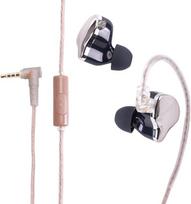 Ausinės su laidu, įdedamos į ausį, aukštos raiškos Hi-Fi IEM ausinės su 3,5 mm jungtimi | Dvigubas magnetas, didelis garsumas, nuimamas laidas, mikrofonas, ausų lankelis, sportui