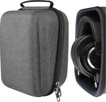 Ausinių dėklas "Audio-Technica" ATH-M50X, ATH-M50S, ATH-M50, ATH-M40X, ATH-M40FS, ATH-M35, ATH-M30, "Sony" MDR-7506, MDR-V6 ir kitoms ausinėms / kietas dėklas / ausinių kelioninis krepšys (juodas audinys)