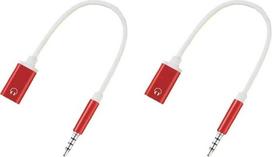 Ausinių jungties adapteris, 3,5 mm kištukas į Type-C lizdą, garso kabelis, AUX adapteris, USB-C į AUX garso išėjimą, USB į AUX adapteris, suderinamas su MP3 grotuvais, nešiojamaisiais kompiuteriais, išmaniaisiais telefonais, ausinių adapteriais (raudonas)