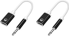 Ausinių jungties adapteris, 3,5 mm kištukas į „Type-C“ lizdą, garso kabelis, AUX adapteris, USB-C į AUX garso išėjimą, USB į AUX adapteris, suderinamas su MP3 grotuvais, nešiojamaisiais kompiuteriais, išmaniaisiais telefonais, ausinių adapteriais