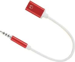 Ausinių jungties adapteris, 3,5 mm kištukas į Type-C lizdą, garso kabelis, USB-C į AUX garso jungties kabelis, suderinamas su MP3 grotuvais, CD grotuvais, nešiojamaisiais kompiuteriais, planšetėmis, išmaniaisiais telefonais (raudonas)