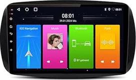 Automobilinė GPS navigacija su "CarPlay" ir "Android" + HD galinio vaizdo kamera, suderinama su "Smart Fortwo Forfour Forfour Cabrio Cabriolet Coupe 451 453 (Navigator D)