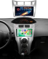 Automobilinė radijo sistema, skirta „Toyota Yaris“/„Vitz“ (2005–2011 m.) | su belaidžiu „CarPlay“ ir „Android Auto“, „Bluetooth 5.2“ laisvų rankų įranga, atbulinės eigos kamera ir mikrofonas įtraukti, „EQ Sound“ garso sistema