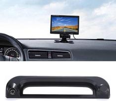 Automobilinė trečioji stogo montuojama stabdžių žibintų kamera, HD, atspari vandeniui, su naktinio matymo funkcija, skirta „Citroen Jumper“ / „Fiat Ducato“, „E-Ducato Maxi L3H2“ / „WEZEL“ / „VAUXHALL Movano“ / „Boxer“ (su 7 colių monitoriumi)