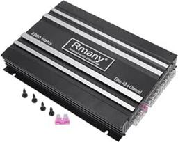 Automobilinis 12 V 4 kanalų automobilinis stiprintuvas Stereo garso 2800 W suderinamas 4 kanalų automobilinis stiprintuvas juodas, 1 pakuotė