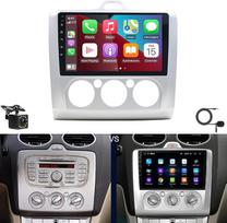 Automobilinis radijas „2 DIN“ skirtas „Ford Focus MK2 MK II“ (2004, 2005, 2006–2011 m.) su „CarPlay“, „Android Auto“, 9 colių jutikliniu ekranu, „Bluetooth“, FM/RDS, ekvalaizeriu, „MirrorLink“, SWC, GPS navigacija, „Wi-Fi“, „BT“, atbulinės eigos kamera, m
