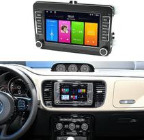 Automobilinis radijas, grotuvas, GPS navigacija, „CarPlay“/„Android Auto“ suderinamas 7 colių HD jutikliniu ekranu, skirtas „VW Beetle Coupe Cabrio“ modeliams 5C1, 5C2, 5C7, 5C8 (2011–2019 m.)