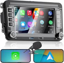 Automobilinis radijas, skirtas „Golf 5“, „6“, „Passat“, „Jetta“, „Caddy“, „Polo“, „cc“, „Tiguan“, „EOS“, „Touran“, „T5“ ir „Scirocco“ modeliams, su belaidžiu „CarPlay“ ir „Android Auto“, 7 colių „VW“ radijo jutikliniu ekranu, „Bluetooth“, FM, AM, USB, DSP