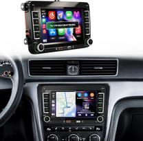 Automobilinis radijas, skirtas „VW Golf 5“, „6“, „T5“, „Polo 6r“, „Caddy“, „Passat“, „Touran“ ir „Seat“ automobiliams, su 7 colių jutikliniu ekranu, 2 DIN radiju, belaidžiu „CarPlay“ ir „Android Auto Mirror Link“, „BT“, „RDS/FM/AM“, EQ, SWC, mikrofonas, g