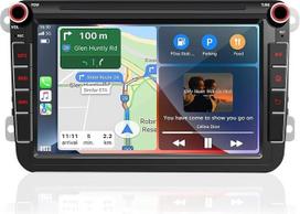 Automobilinis radijas, skirtas „VW Golf 5“, „6“, „T5“, „Polo“, „Sharan“, „Passat“, „Tiguan“ [„Android 15.0“, 4GB + 64GB, 8 colių] CAWELL „Double DIN“ radijas su 4G / navigacija / „Bluetooth“ / DAB+ | „Android 15.0“, 4GB + 64GB, 8 colių, „Double DIN“ „