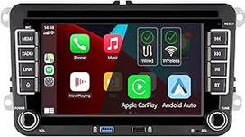 Automobilinis radijo imtuvas "Plug and Play", suderinamas su VW Golf 5 6 Passat Polo RCD330 su belaidžiu "CarPlay" ir "Android" automobiliniu "Bluetooth" radijo imtuvu (DSP Sound)