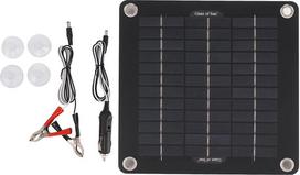 Automobilinis saulės kolektorius – vandeniui atsparus 10 W, 12 V saulės kolektoriaus įkroviklis, skirtas saugiam įkrovimui ir akumuliatoriaus priežiūrai motociklams, priekaboms, automobiliams, sunkvežimiams ir sniegomobiliams