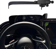 Automobilinis telefono laikiklis, tinkantis „Mercedes-Benz“ E klasės 2024–2025 m. modeliams. „E klasės W214“ priedai. Ekrano navigacijos laikiklis. Telefono stovas su spaustuku (A tipo, juodos spalvos)