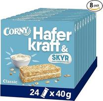 Avižinis batonėlis | Corny | Haferkraft Skyr Classic | Be pridėtinio cukraus | Daugkartinė pakuotė, 24 x 40 g