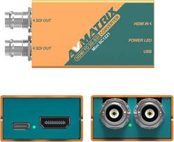 AVMATRIX Mini SC1221 HDMI į SDI mini vaizdo keitiklis, SDI/HDMI keitiklis kišeninio dydžio ir lengvai surenkamas, USB-C maitinimo šaltinis (MINI SC1221)