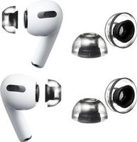 AZLA XELASTEC 2 ausų įdėklai, skirti „AirPods Pro“ 1-osios ir 2-osios kartos ausinėms – aukščiausios kokybės vientisi „AirPods“ atsarginiai antgaliai, užtikrinantys geresnį prigludimą, patogumą ir triukšmo izoliaciją – pagaminti iš aukščiausios kokybės si