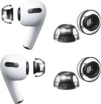 AZLA XELASTEC 2 ausų įdėklai, skirti „AirPods Pro“ 1-osios ir 2-osios kartos ausinėms – aukščiausios kokybės vientisi „AirPods“ atsarginiai antgaliai, užtikrinantys geresnį prigludimą, patogumą ir triukšmo izoliaciją – pagaminti iš aukščiausios kokybės si