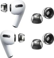 AZLA XELASTEC 2 ausų kamštukai, skirti „AirPods Pro“ 1-osios ir 2-osios kartos ausinėms – aukščiausios kokybės vientisi „AirPods“ keitimo antgaliai, užtikrinantys geresnį prigludimą, patogumą ir triukšmo izoliaciją – pagaminti iš aukščiausios kokybės sili