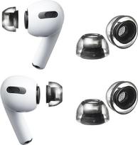 AZLA XELASTEC 2 ausų kamštukai, skirti „AirPods Pro“ 1-osios ir 2-osios kartos modeliams – aukščiausios kokybės vientisi „AirPods“ keitimo antgaliai, užtikrinantys geresnį prigludimą, patogumą ir triukšmo izoliaciją – pagaminti iš aukščiausios kokybės sil