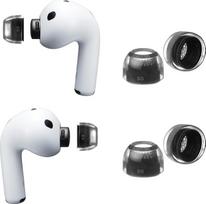 AZLA „SednaEarfit Crystal 2“ ausų įdėklai, skirti „AirPods Pro 3“ – aukštos kokybės vokiški LSR silikoniniai ausų įdėklai, užtikrinantys patikimą prigludimą, patogumą ir triukšmo izoliaciją (2 poros) (SS)