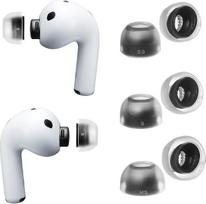 AZLA „SednaEarfit MAX“ ausų kamštukai, skirti „AirPods Pro 3“ – aukščiausios kokybės vientisi medicininiai silikoniniai ausų kamštukai, užtikrinantys švelnų prigludimą, didesnį komfortą ir geresnę triukšmo izoliaciją (3 poros) (SS/S/MS)