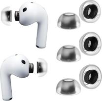 AZLA „SednaEarfit MAX“ ausų kamštukai, skirti „AirPods Pro 3“ – aukščiausios kokybės vientisi medicininiai silikoniniai ausų kamštukai, užtikrinantys švelnų prigludimą, didesnį patogumą ir geresnę triukšmo izoliaciją (3 poros) (M/ml/L)