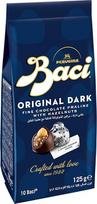 BACI Premium maišelis 10 šokoladinių saldainių su juoduoju šokoladu ir lazdyno riešutų įdaru 1 pakuotė (1 x 125 g)