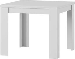 Baldai24 Valgomasis stalas Sulankstomas stalas "Saturn" 90-180 cm matinės baltos spalvos