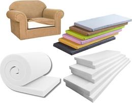 Baldų apmušalų putplastis, vientisas putplastis, naudojamas pagalvėlėms, sofoms, baldų apmušalams, atsarginėms pagalvėms, čiužinių antklodėms, sėdynėms, kemperiams (65 x 65 x 10 cm)