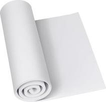 Balta EVA putų plokštė ritinyje, 10 mm storio, 35 x 99 cm, didelio tankio – 86 kg/m³, rankdarbių putos, skirtos kostiumams ir „pasidaryk pats“ projektams