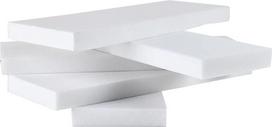 Balta putų plastiko plokštės, 5 vnt., 300 x 100 x 20 mm, skirtos dioramų modeliavimui