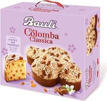 Bauli La Colomba Classica Velykų pyragas su cukruotais apelsinais 1 kg Kepimo produktas Itališkos tradicijos velykinis balandis